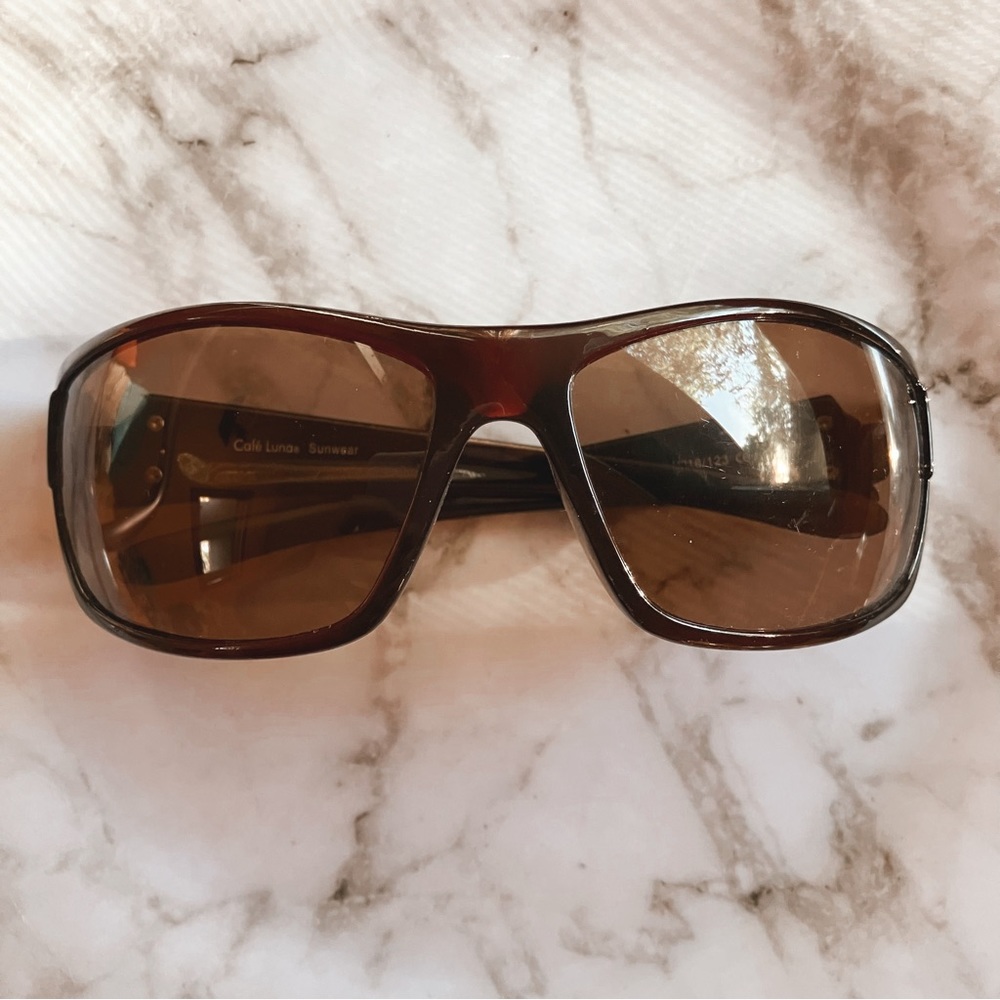 Café Luna brown & gold sunglasses